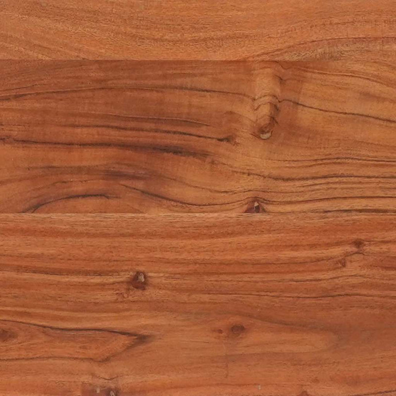 vidaXL Konzolasztal polcokkal Barna 110 x 30 x 75 cm tömör akácfa