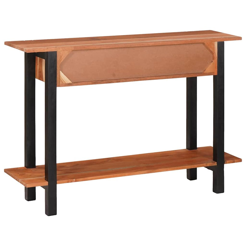 vidaXL Konzolasztal fiókkal Barna 110 x 30 x 75 cm tömör akácfa