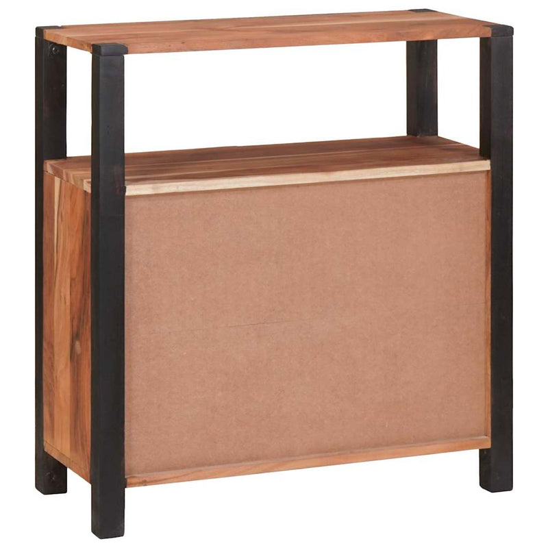 vidaXL Széf Barna 70 x 30 x 75 cm Tömör akácfa