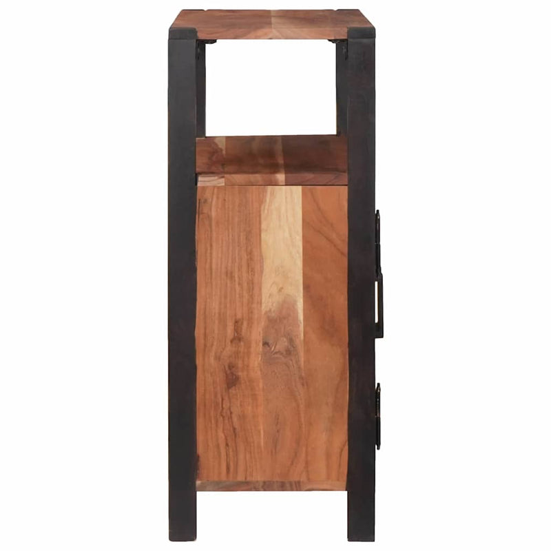 vidaXL Széf Barna 70 x 30 x 75 cm Tömör akácfa