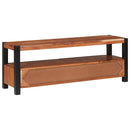 vidaXL Médiatároló szekrény fiókkal polcokkal Barna tömör akácfa