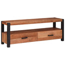 vidaXL TV szekrény fiókkal Barna 110 x 30 x 40 cm tömör akácfa