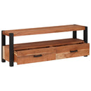vidaXL TV szekrény fiókkal Barna 110 x 30 x 40 cm tömör akácfa