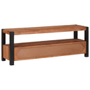vidaXL TV szekrény fiókkal Barna 110 x 30 x 40 cm tömör akácfa