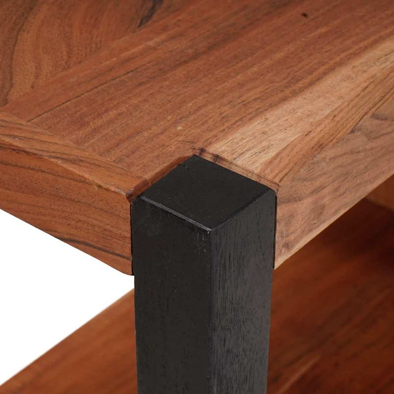 vidaXL Könyvespolc Barna 50 x 30 x 75 cm Tömör akácfa