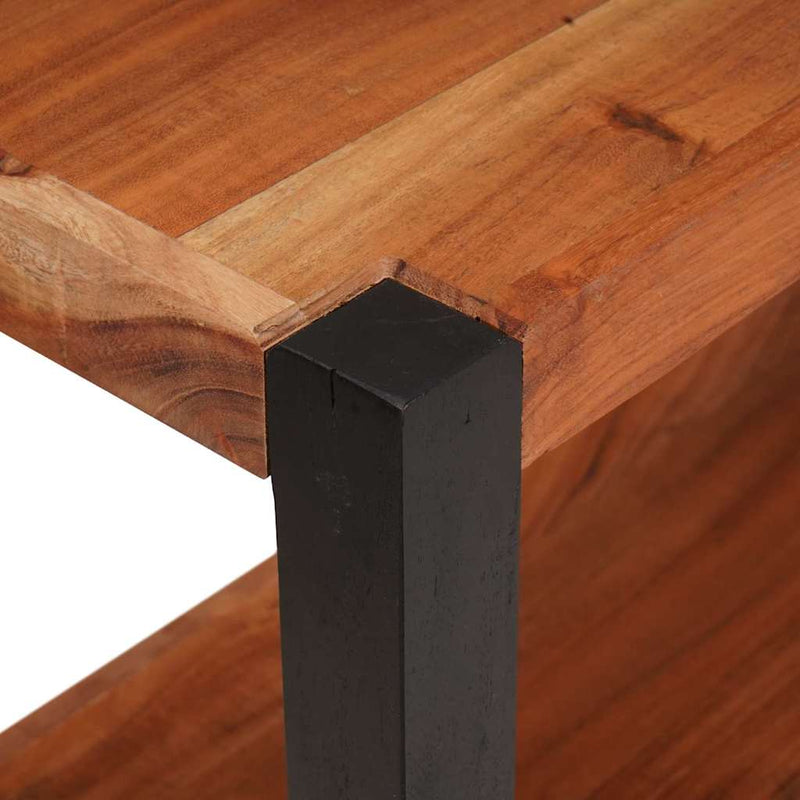 vidaXL Könyvespolc Barna 80 x 30 x 75 cm Tömör akácfa