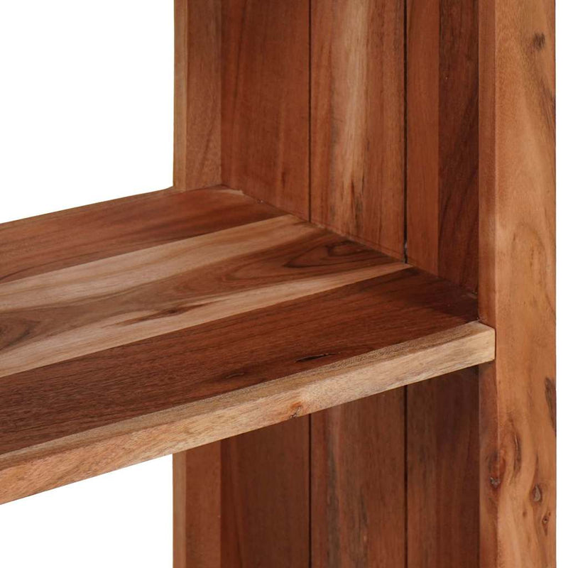 vidaXL Könyvespolc Barna 80 x 30 x 75 cm Tömör akácfa