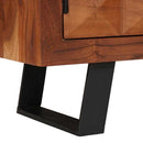 vidaXL TV szekrény polcokkal mézbarna 112 x 30 x 48 cm tömör akácfa