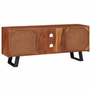 vidaXL TV szekrény polcokkal mézbarna 112 x 30 x 48 cm tömör akácfa