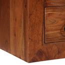 vidaXL Széf fiókkal Barna 80 x 30 x 55 cm tömör akácfa