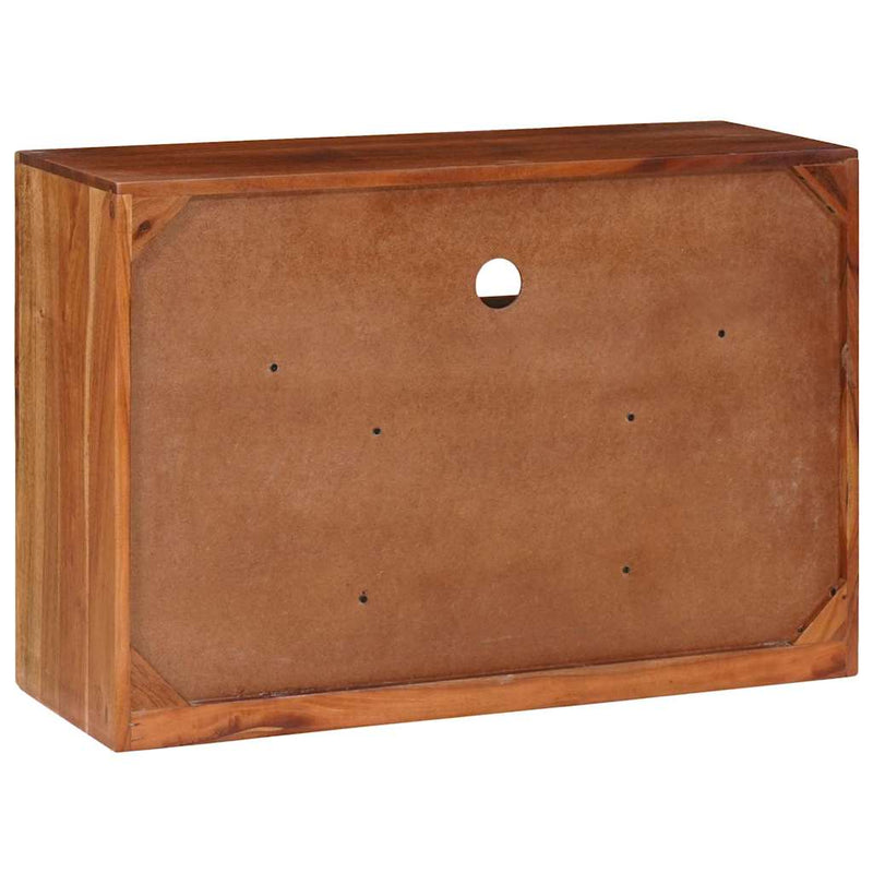 vidaXL Széf fiókkal Barna 80 x 30 x 55 cm tömör akácfa