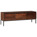 vidaXL Média tárolószekrények és állványok mézbarna 110 x 30 x 36 cm