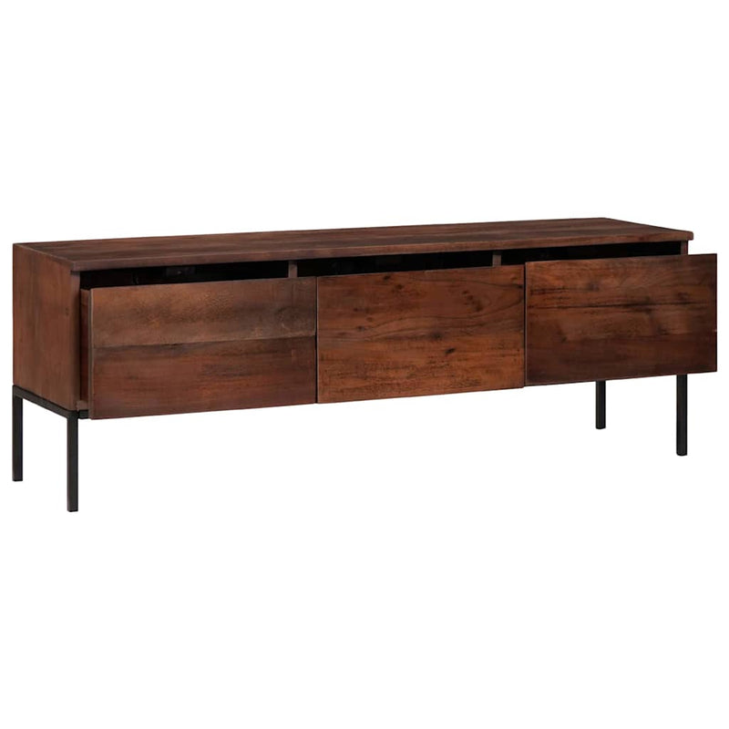 vidaXL Média tárolószekrények és állványok mézbarna 110 x 30 x 36 cm