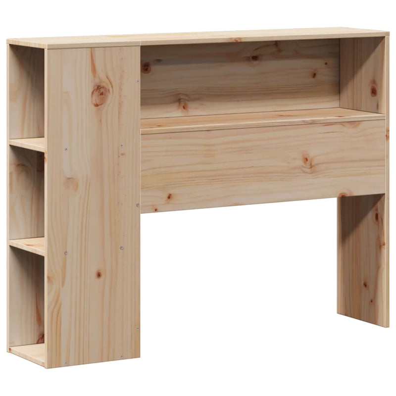 vidaXL tömör fenyőfa könyvespolcos ágy matrac nélkül 75 x 190 cm