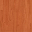 vidaXL barna tömör fenyőfa könyvespolcos ágy matrac nélkül 160 x 200cm