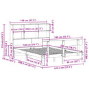 vidaXL fehér tömör fenyőfa könyvespolcos ágy matrac nélkül 140x200 cm