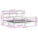 vidaXL fehér tömör fenyőfa könyvespolcos ágy matrac nélkül 180x200 cm