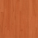 vidaXL viaszbarna tömör fa könyvespolcos ágy matrac nélkül 160 x 200cm