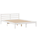 vidaXL fehér tömör fenyőfa könyvespolcos ágy matrac nélkül 140x200 cm