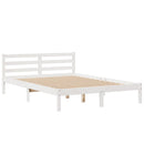vidaXL fehér tömör fenyőfa könyvespolcos ágy matrac nélkül 160x200 cm