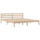 vidaXL tömör fenyőfa könyvespolcos ágy matrac nélkül 180 x 200 cm