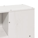 vidaXL fehér tömör fenyőfa könyvespolcos ágy matrac nélkül 150x200 cm