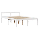 vidaXL fehér tömör fenyőfa könyvespolcos ágy matrac nélkül 140x190 cm
