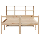 vidaXL tömör fenyőfa könyvespolcos ágy matrac nélkül 140 x 200 cm