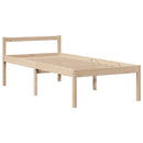 vidaXL tömör fenyőfa könyvespolcos ágy matrac nélkül 75 x 190 cm