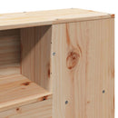 vidaXL tömör fenyőfa könyvespolcos ágy matrac nélkül 90 x 190 cm