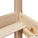 vidaXL tömör fenyőfa könyvespolcos ágy matrac nélkül 100 x 200 cm