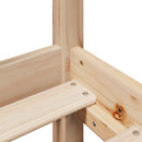 vidaXL tömör fenyőfa könyvespolcos ágy matrac nélkül 90 x 190 cm