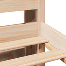 vidaXL tömör fenyőfa könyvespolcos ágy matrac nélkül 140 x 190 cm