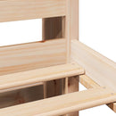 vidaXL tömör fenyőfa könyvespolcos ágy matrac nélkül 90 x 200 cm