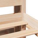 vidaXL tömör fenyőfa könyvespolcos ágy matrac nélkül 100 x 200 cm