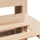 vidaXL tömör fenyőfa könyvespolcos ágy matrac nélkül 140 x 200 cm