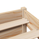 vidaXL tömör fenyőfa könyvespolcos ágy matrac nélkül 100 x 200 cm