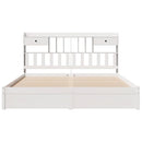 vidaXL fehér tömör fenyőfa könyvespolcos ágy matrac nélkül 180x200 cm