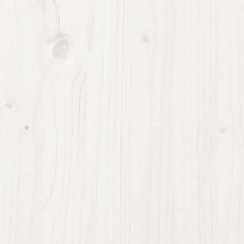 vidaXL fehér tömör fenyőfa könyvespolcos ágy matrac nélkül 75 x 190 cm