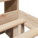 vidaXL tömör fenyőfa könyvespolcos ágy matrac nélkül 120 x 200 cm