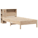 vidaXL tömör fenyőfa könyvespolcos ágy matrac nélkül 75 x 190 cm
