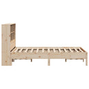 vidaXL tömör fenyőfa könyvespolcos ágy matrac nélkül 150 x 200 cm