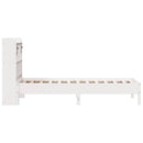 vidaXL fehér tömör fenyőfa könyvespolcos ágy matrac nélkül 75 x 190 cm