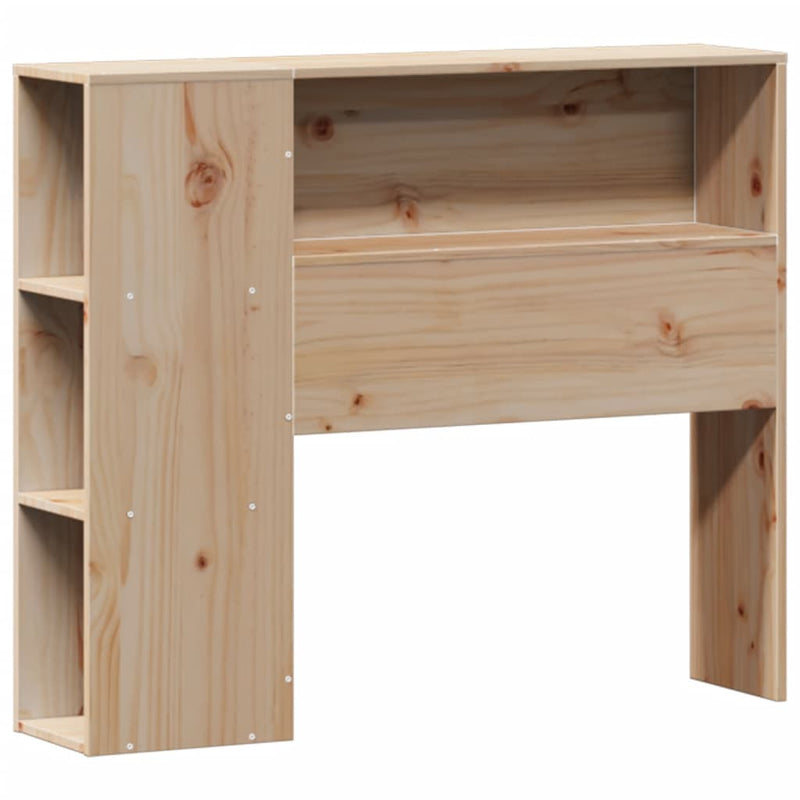 vidaXL tömör fenyőfa könyvespolcos ágy matrac nélkül 90 x 190 cm
