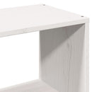 vidaXL fehér tömör fenyőfa könyvespolcos ágy matrac nélkül 140x200 cm