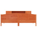 vidaXL barna tömör fenyőfa könyvespolcos ágy matrac nélkül 200 x 200cm