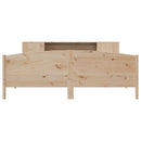 vidaXL tömör fenyőfa könyvespolcos ágy matrac nélkül 180 x 200 cm