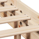 vidaXL tömör fenyőfa könyvespolcos ágy matrac nélkül 150 x 200 cm