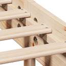 vidaXL tömör fenyőfa könyvespolcos ágy matrac nélkül 140 x 200 cm