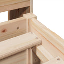 vidaXL tömör fenyőfa könyvespolcos ágy matrac nélkül 140 x 190 cm